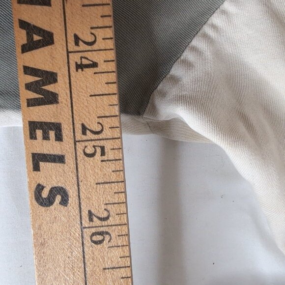 Nat Nast Men's Green/Off-White Short Sleeve Button Up Shirt 100% Silk Luxury, XL - Picture 8 of 9